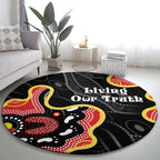 Australia Aboriginal Children's Day Round Carpet Living Our Truth Indigenous Pattern