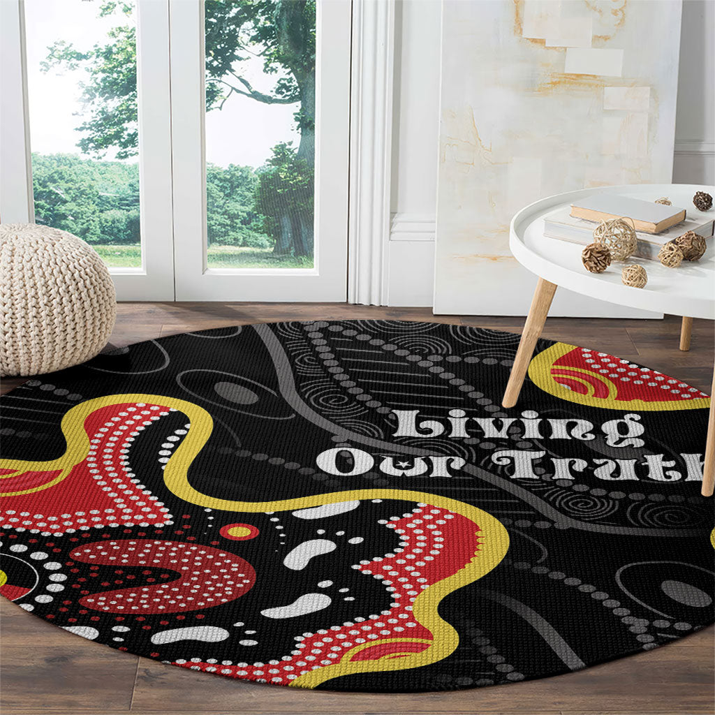 Australia Aboriginal Children's Day Round Carpet Living Our Truth Indigenous Pattern