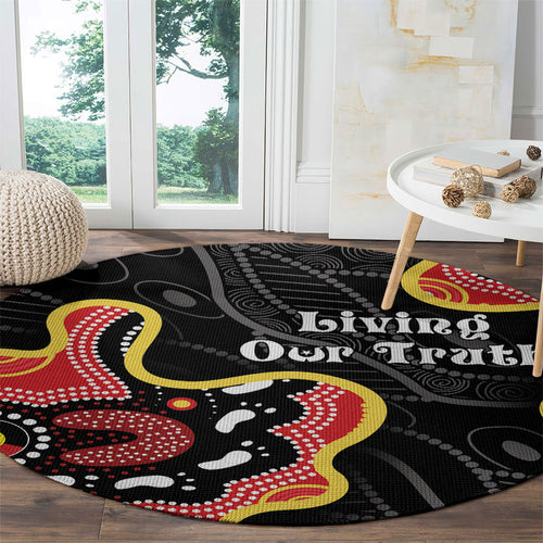 Australia Aboriginal Children's Day Round Carpet Living Our Truth Indigenous Pattern