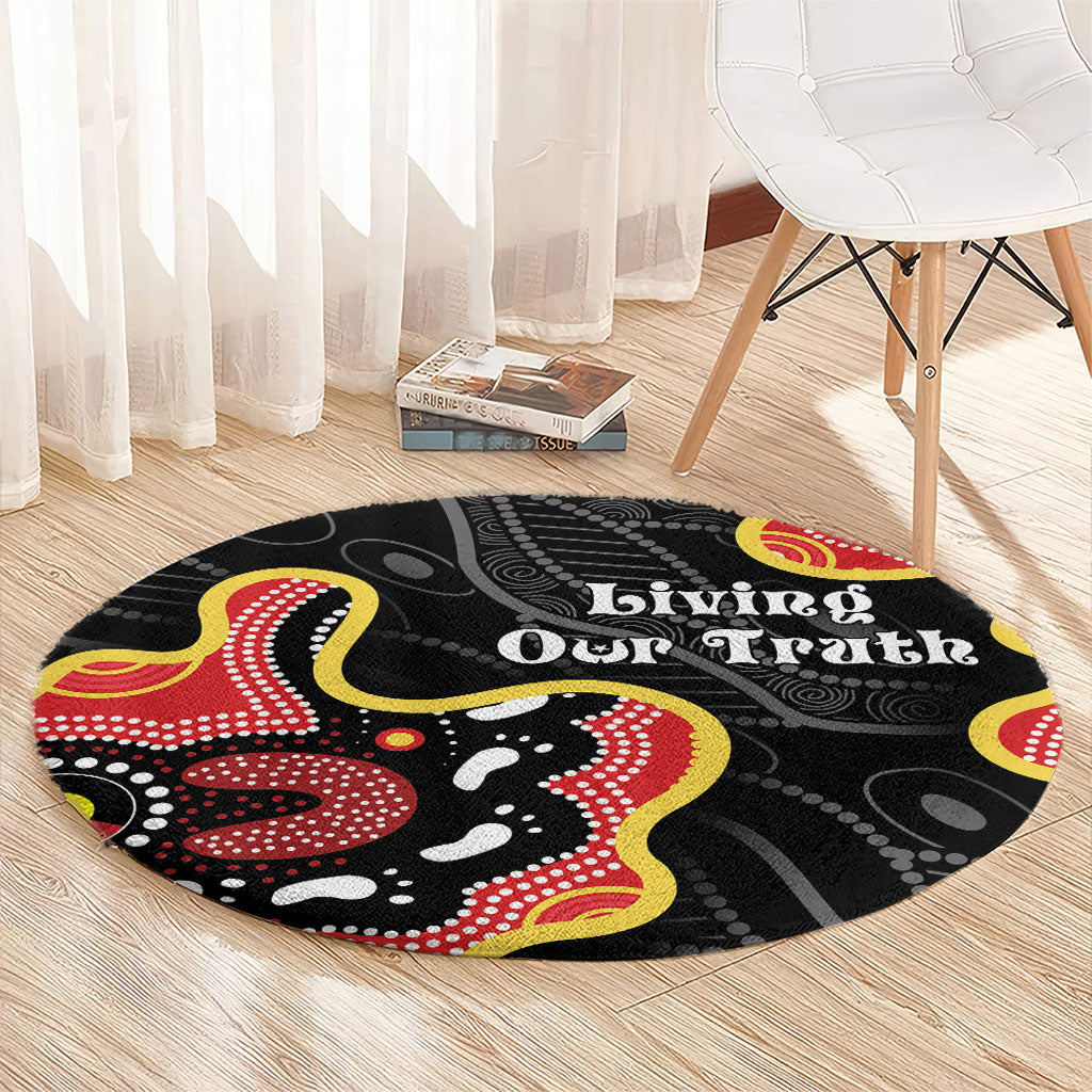 Australia Aboriginal Children's Day Round Carpet Living Our Truth Indigenous Pattern