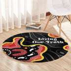 Australia Aboriginal Children's Day Round Carpet Living Our Truth Indigenous Pattern