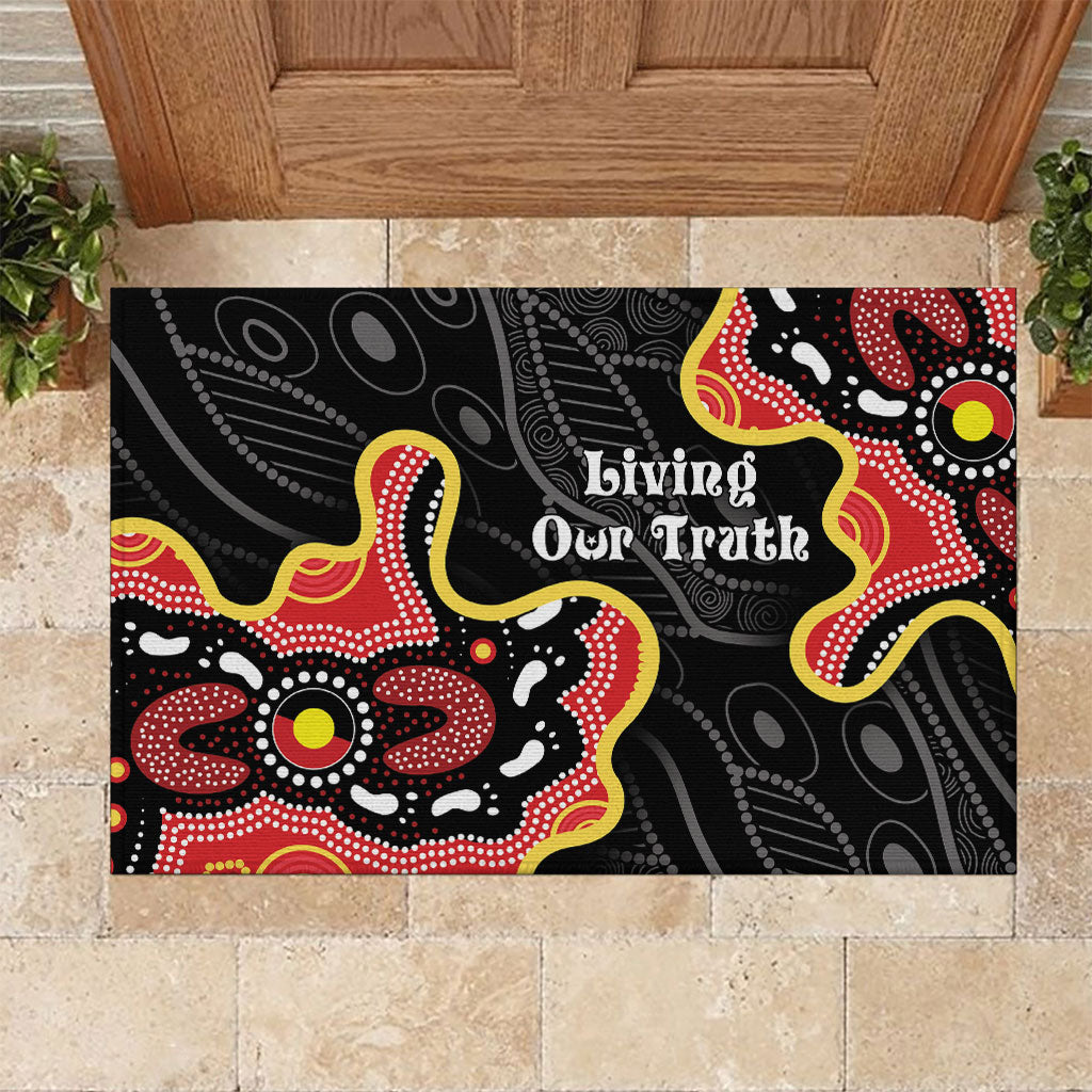 Australia Aboriginal Children's Day Rubber Doormat Living Our Truth Indigenous Pattern