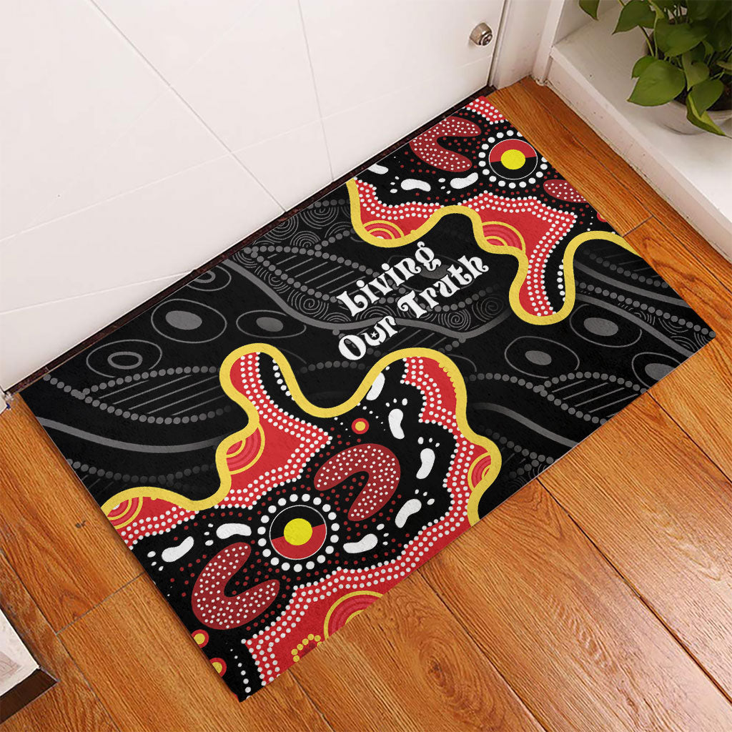 Australia Aboriginal Children's Day Rubber Doormat Living Our Truth Indigenous Pattern