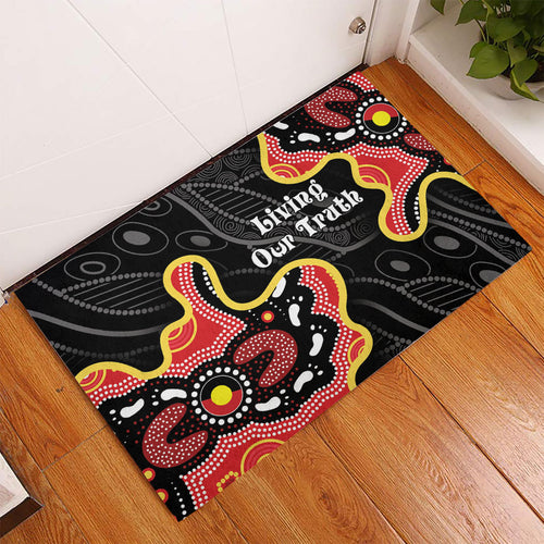 Australia Aboriginal Children's Day Rubber Doormat Living Our Truth Indigenous Pattern