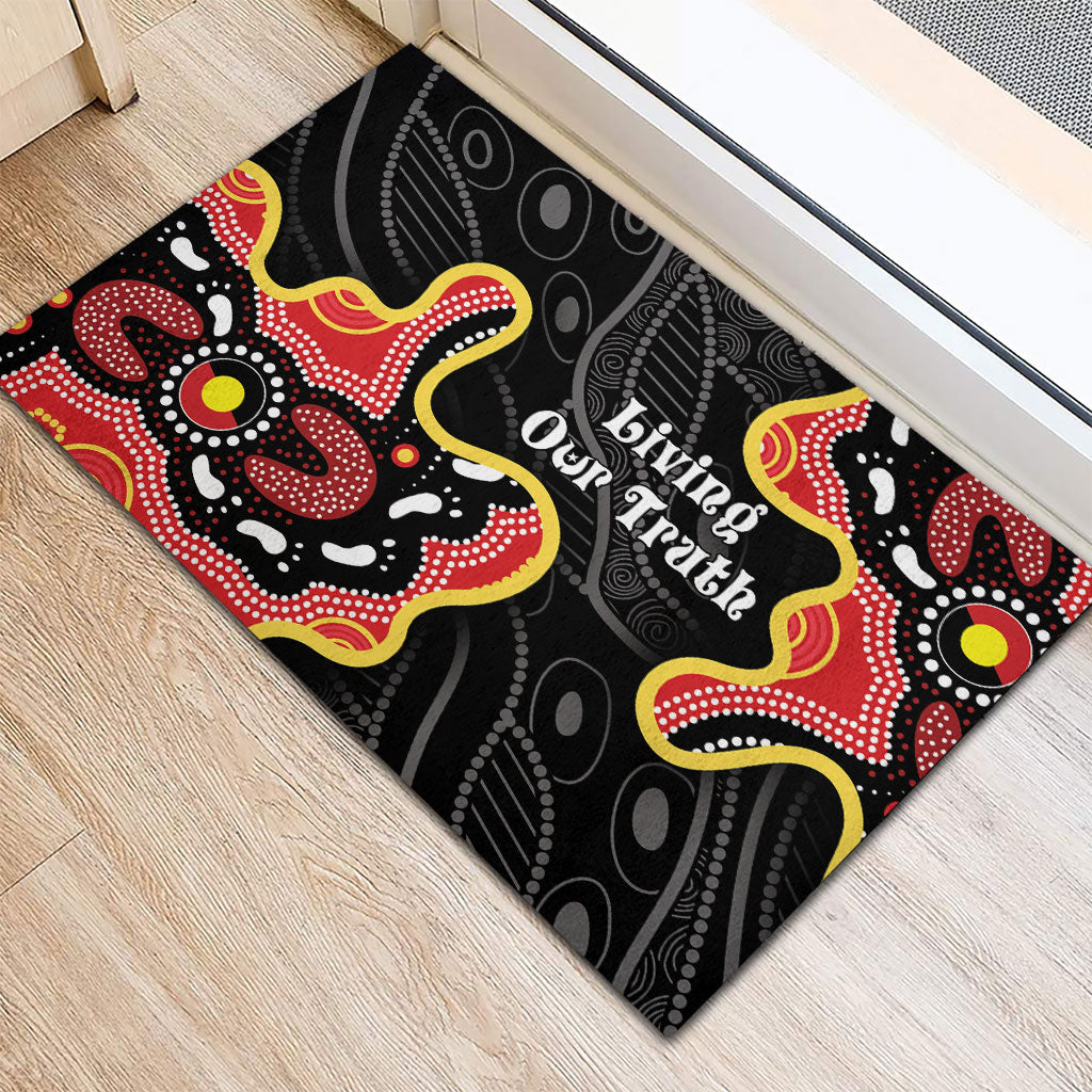 Australia Aboriginal Children's Day Rubber Doormat Living Our Truth Indigenous Pattern