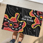 Australia Aboriginal Children's Day Rubber Doormat Living Our Truth Indigenous Pattern