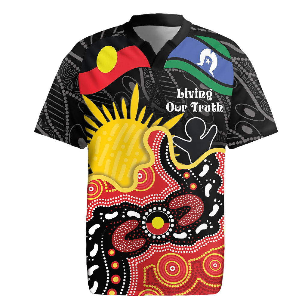 Personalised Australia Aboriginal Children's Day Rugby Jersey Living Our Truth Indigenous Pattern