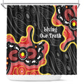 Australia Aboriginal Children's Day Shower Curtain Living Our Truth Indigenous Pattern
