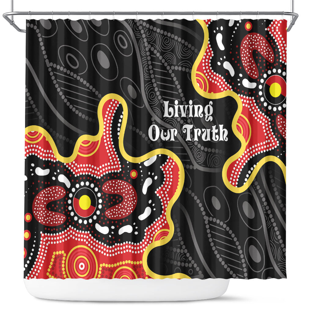 Australia Aboriginal Children's Day Shower Curtain Living Our Truth Indigenous Pattern
