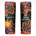 Personalised Australia Aboriginal Children's Day Skinny Tumbler Living Our Truth Indigenous Pattern