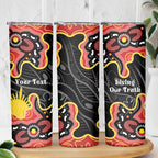 Personalised Australia Aboriginal Children's Day Skinny Tumbler Living Our Truth Indigenous Pattern