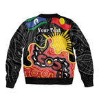 Personalised Australia Aboriginal Children's Day Sleeve Zip Bomber Jacket Living Our Truth Indigenous Pattern
