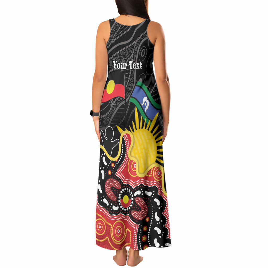 Personalised Australia Aboriginal Children's Day Tank Maxi Dress Living Our Truth Indigenous Pattern