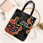 Australia Aboriginal Children's Day Tote Bag Living Our Truth Indigenous Pattern