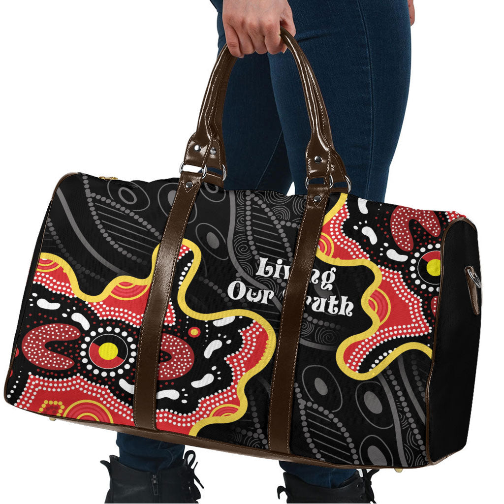 Australia Aboriginal Children's Day Travel Bag Living Our Truth Indigenous Pattern