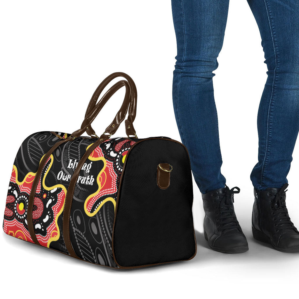 Australia Aboriginal Children's Day Travel Bag Living Our Truth Indigenous Pattern