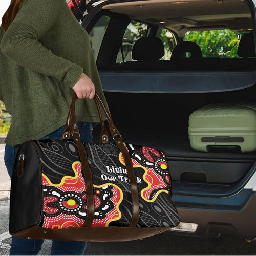 Australia Aboriginal Children's Day Travel Bag Living Our Truth Indigenous Pattern