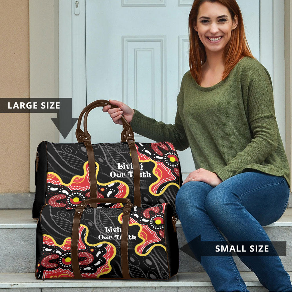 Australia Aboriginal Children's Day Travel Bag Living Our Truth Indigenous Pattern