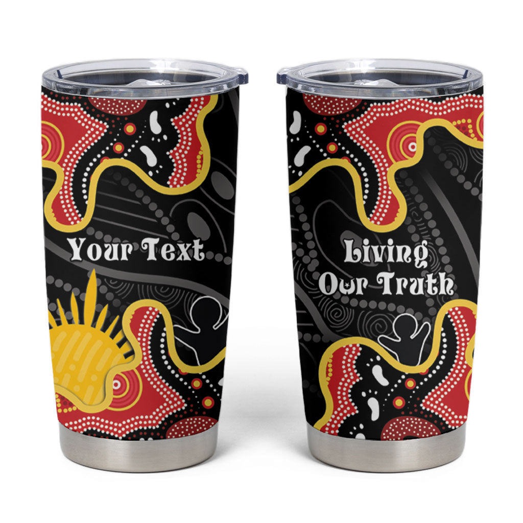 Personalised Australia Aboriginal Children's Day Tumbler Cup Living Our Truth Indigenous Pattern