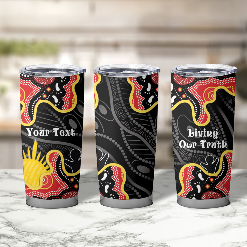 Personalised Australia Aboriginal Children's Day Tumbler Cup Living Our Truth Indigenous Pattern