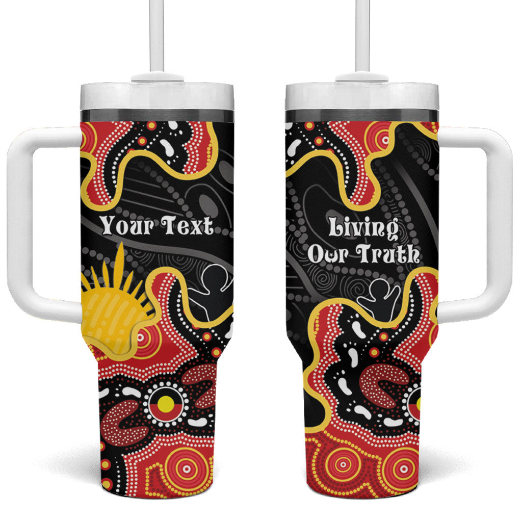 Personalised Australia Aboriginal Children's Day Tumbler With Handle Living Our Truth Indigenous Pattern