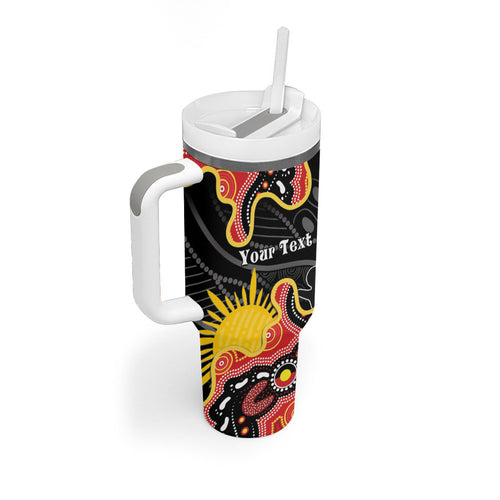 Personalised Australia Aboriginal Children's Day Tumbler With Handle Living Our Truth Indigenous Pattern