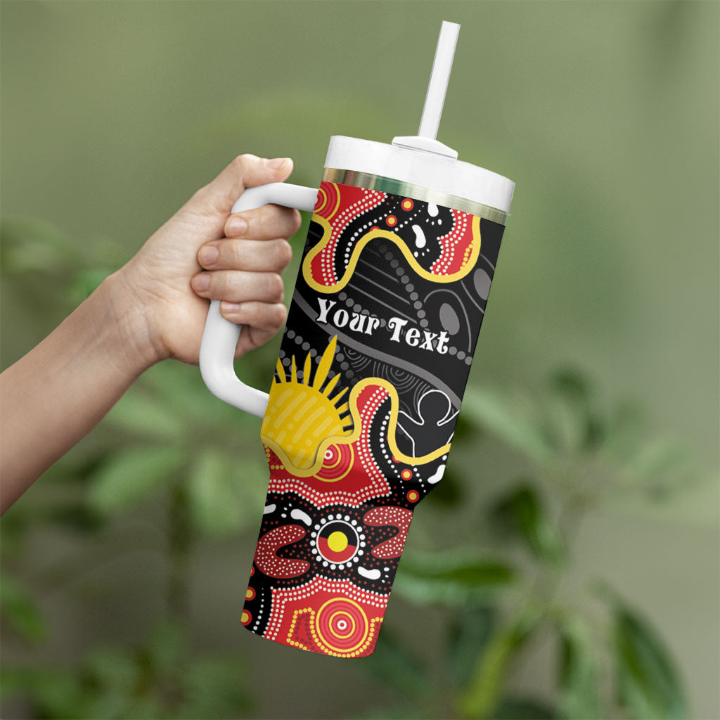 Personalised Australia Aboriginal Children's Day Tumbler With Handle Living Our Truth Indigenous Pattern