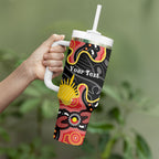 Personalised Australia Aboriginal Children's Day Tumbler With Handle Living Our Truth Indigenous Pattern