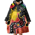 Personalised Australia Aboriginal Children's Day Wearable Blanket Hoodie Living Our Truth Indigenous Pattern