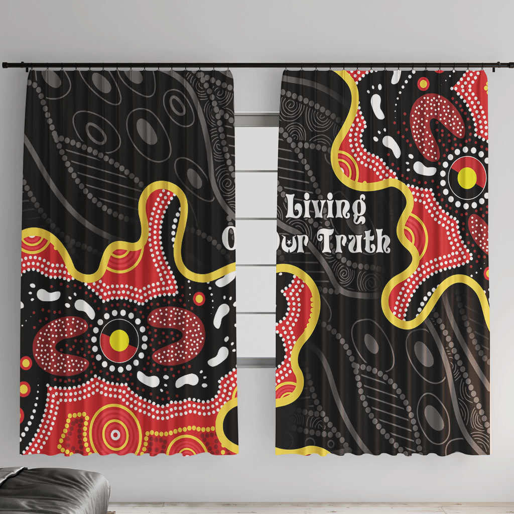 Australia Aboriginal Children's Day Window Curtain Living Our Truth Indigenous Pattern