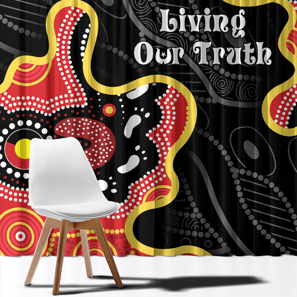 Australia Aboriginal Children's Day Window Curtain Living Our Truth Indigenous Pattern