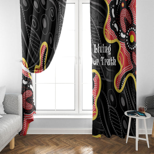 Australia Aboriginal Children's Day Window Curtain Living Our Truth Indigenous Pattern
