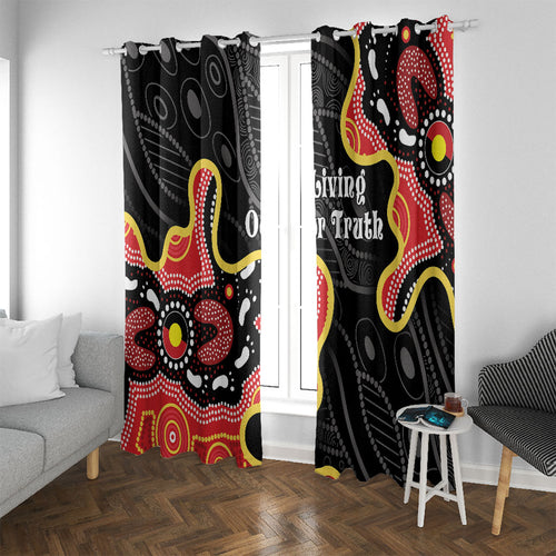 Australia Aboriginal Children's Day Window Curtain Living Our Truth Indigenous Pattern