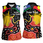 Personalised Australia Aboriginal Children's Day Women Sleeveless Polo Shirt Living Our Truth Indigenous Pattern