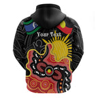 Personalised Australia Aboriginal Children's Day Zip Hoodie Living Our Truth Indigenous Pattern