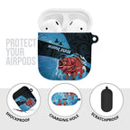 Snapper Fishing New Zealand AirPods Case Tamure Fish Hook Maori Pattern