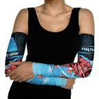 Personalised Snapper Fishing New Zealand Arm Sleeves Tamure Fish Hook Maori Pattern