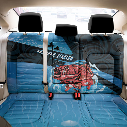 Snapper Fishing New Zealand Back Car Seat Cover Tamure Fish Hook Maori Pattern