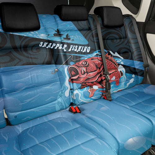 Snapper Fishing New Zealand Back Car Seat Cover Tamure Fish Hook Maori Pattern