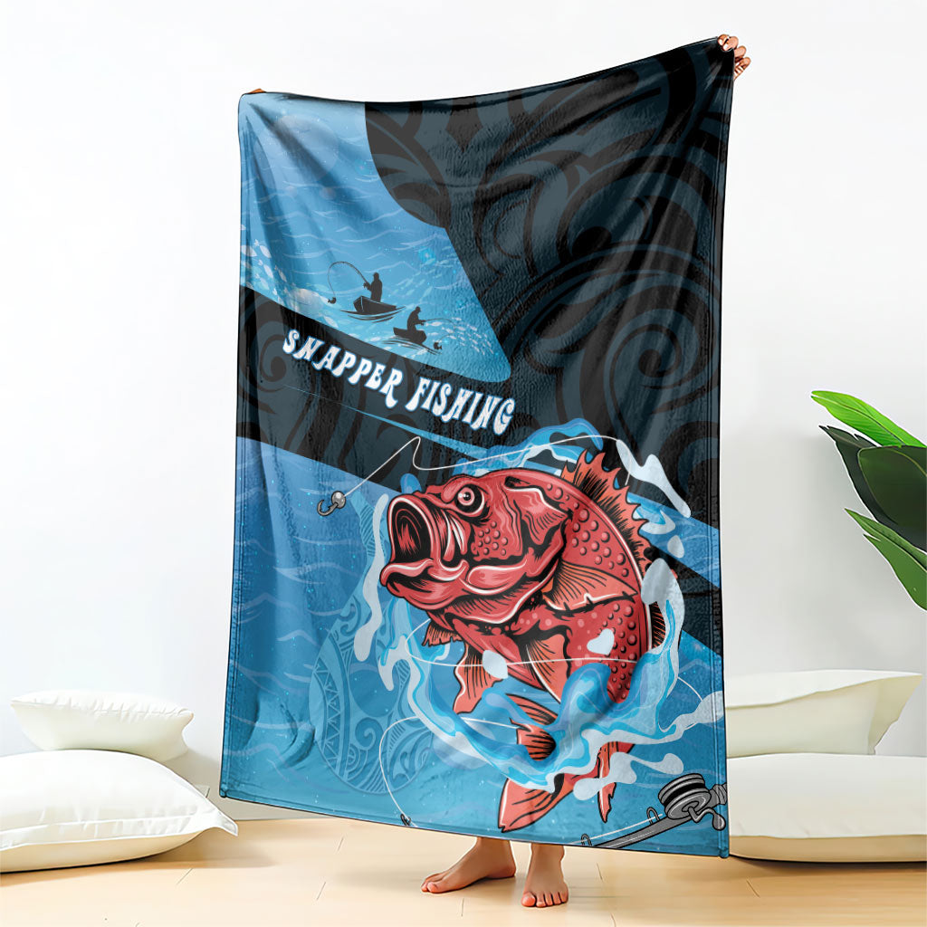 Snapper Fishing New Zealand Blanket Tamure Fish Hook Maori Pattern