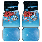 Personalised Snapper Fishing New Zealand Car Mats Tamure Fish Hook Maori Pattern