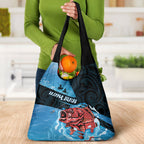 Snapper Fishing New Zealand Grocery Bag Tamure Fish Hook Maori Pattern