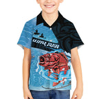 Personalised Snapper Fishing New Zealand Hawaiian Shirt Tamure Fish Hook Maori Pattern