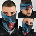 Snapper Fishing New Zealand Neck Gaiter Tamure Fish Hook Maori Pattern