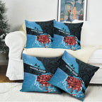 Snapper Fishing New Zealand Pillow Cover Tamure Fish Hook Maori Pattern