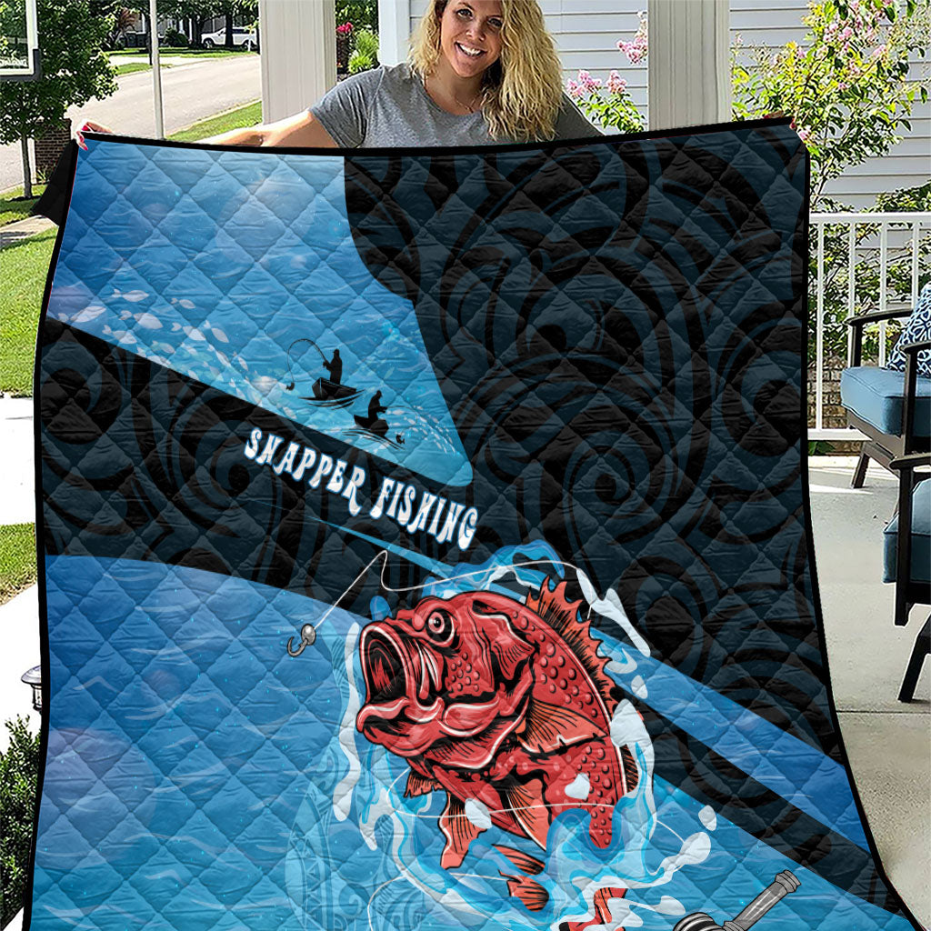Snapper Fishing New Zealand Quilt Tamure Fish Hook Maori Pattern