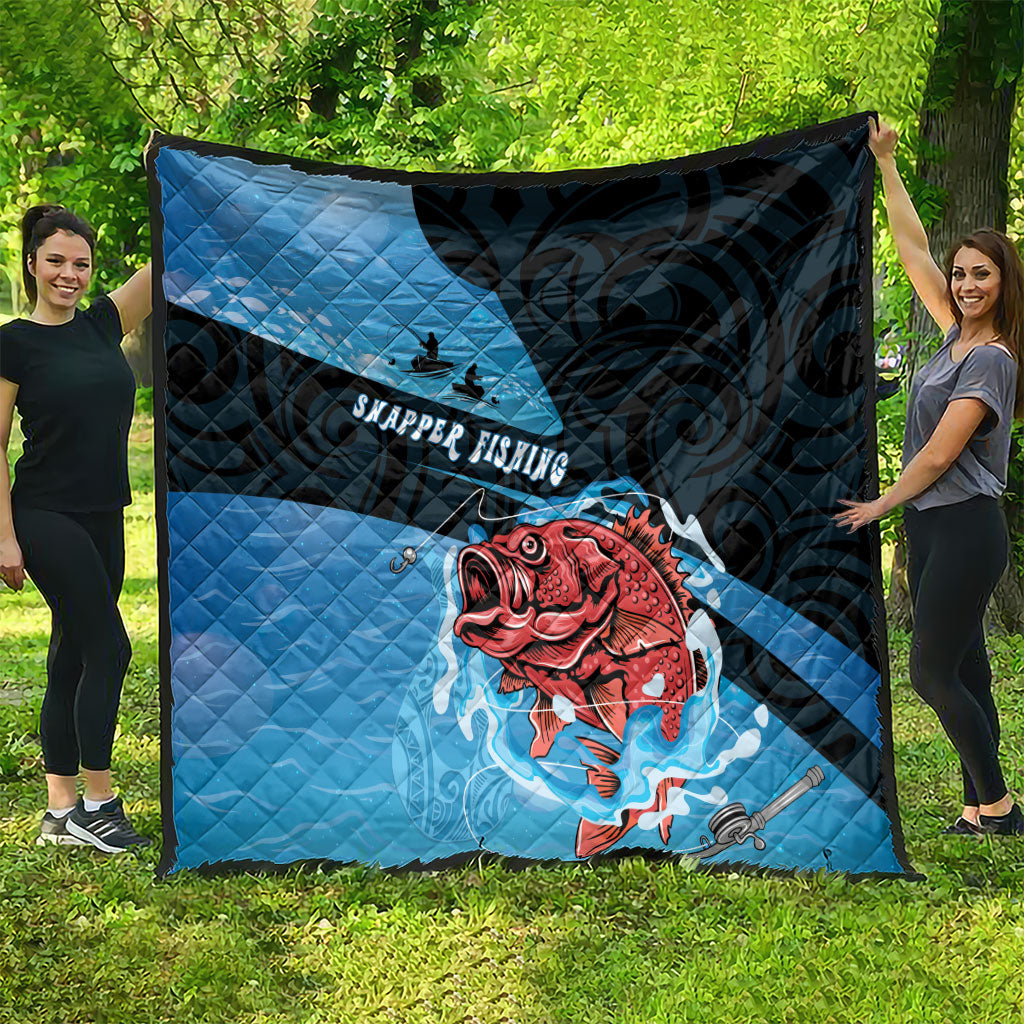 Snapper Fishing New Zealand Quilt Tamure Fish Hook Maori Pattern
