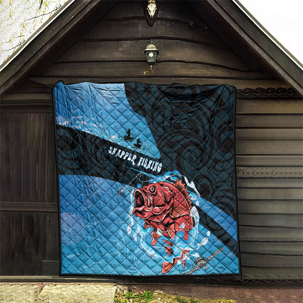 Snapper Fishing New Zealand Quilt Tamure Fish Hook Maori Pattern