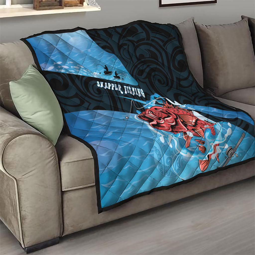 Snapper Fishing New Zealand Quilt Tamure Fish Hook Maori Pattern