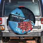 Snapper Fishing New Zealand Spare Tire Cover Tamure Fish Hook Maori Pattern